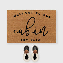 Load image into Gallery viewer, Welcome to the Cabin Custom Doormat