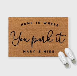Home Is Where You Park It Doormat