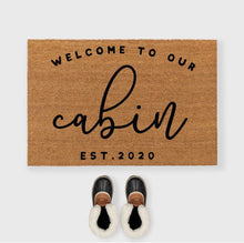 Load image into Gallery viewer, Welcome to the Cabin Custom Doormat
