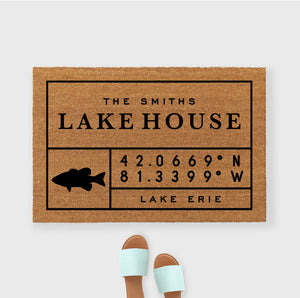 Custom Lake House Doormat