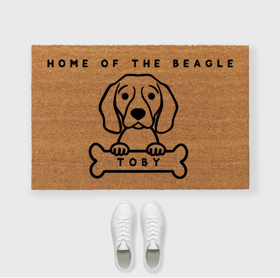 Custom Beagle Doormat