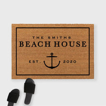 Load image into Gallery viewer, Custom Beach House doormat

