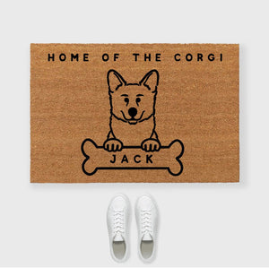 Custom Corgi Doormat